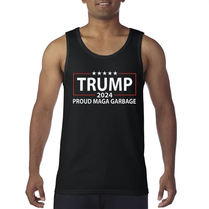 Proud Maga Garbage Trump Supporter Tank Top