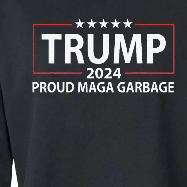 Proud Maga Garbage Trump Supporter Cropped Pullover Crew