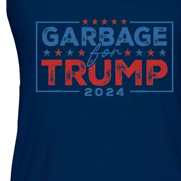 Proud Maga Garbage For Trump Supporter Ladies Essential Flowy Tank