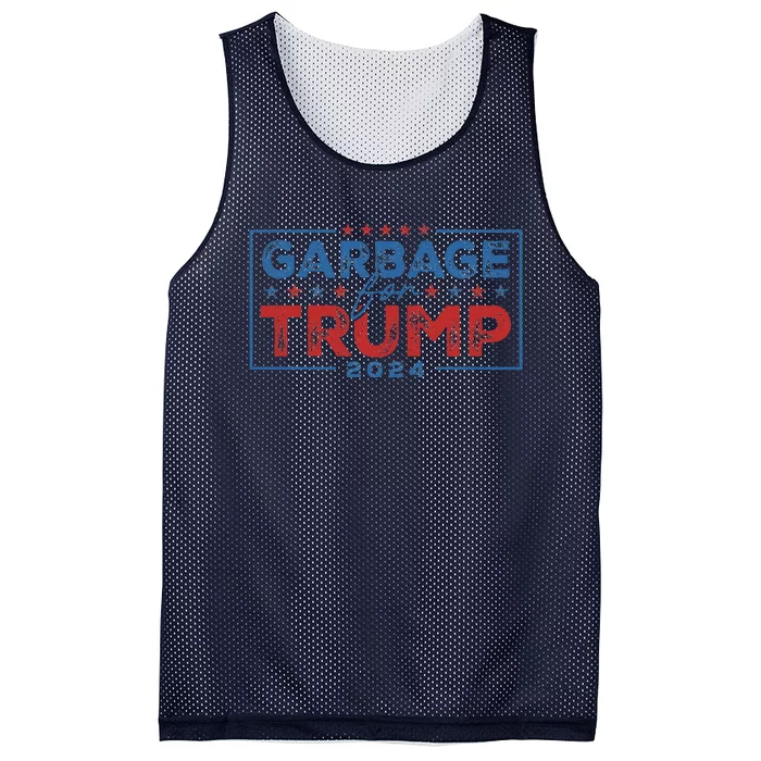 Proud Maga Garbage For Trump Supporter Mesh Reversible Basketball Jersey Tank