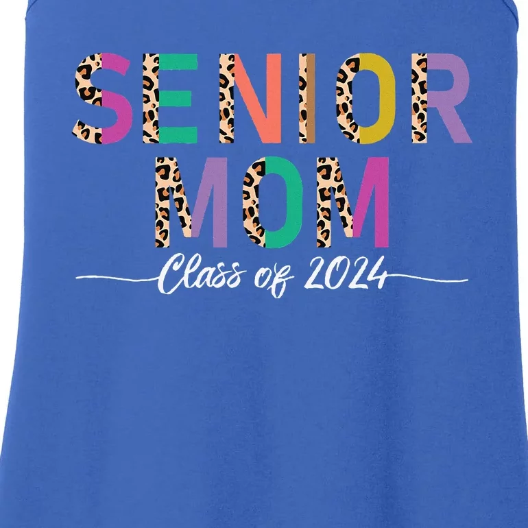 Proud Mom Graduate Leopard Senior Mom Class Of 2024 Ladies Essential Tank