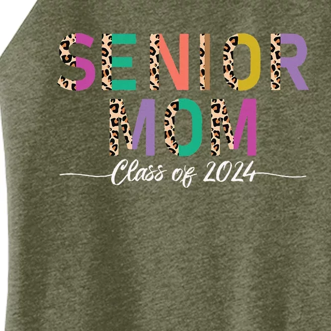 Proud Mom Graduate Leopard Senior Mom Class Of 2024 Women’s Perfect Tri Rocker Tank