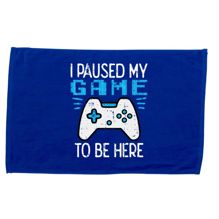 Paused My Game Gamer Controller Gaming Microfiber Hand Towel