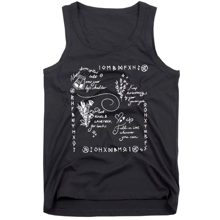 Practical Magic Gardening Card Gardeners Plant Lovers Gift Tank Top