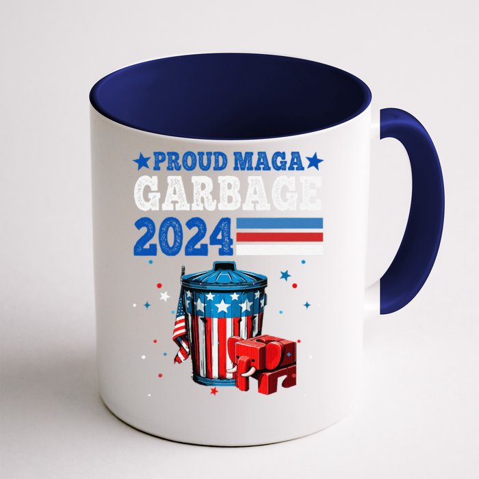 Proud Maga Garbage Trump Supporter Front & Back Coffee Mug