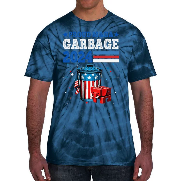 Proud Maga Garbage Trump Supporter Tie-Dye T-Shirt