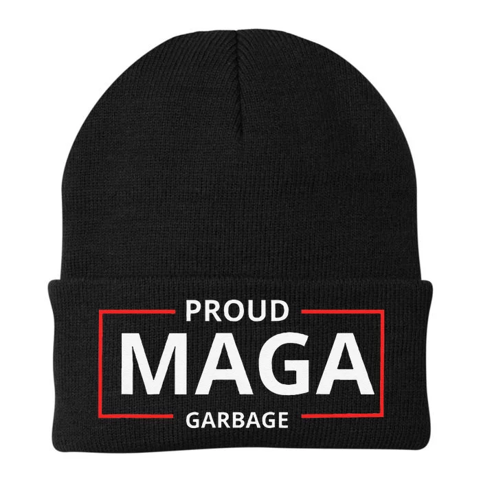 Proud Maga Garbageproud To Be Garbage Trump Supporters Knit Cap Winter Beanie