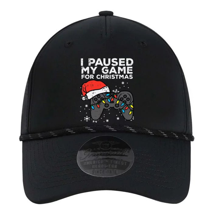 Paused My Game Christmas Gamer Xmas Performance The Dyno Cap