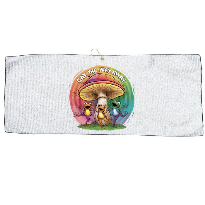 Pride Month Gay The Pray Away Lgbt Pride Month Large Microfiber Waffle Golf Towel