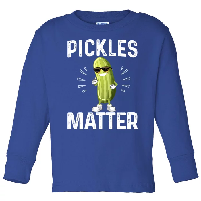 Pickles Matter Happy National Pickle Day Fun Celebration Tee Gift Toddler Long Sleeve Shirt