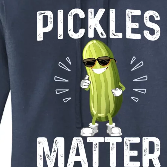 Pickles Matter Happy National Pickle Day Fun Celebration Tee Gift Women's Pullover Hoodie