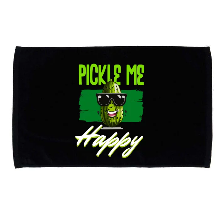 Pickle Me Happy Pickles Lover Great Gift Microfiber Hand Towel