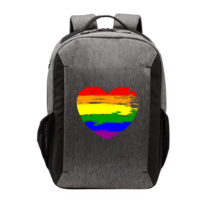 Pride Month Heart Distressed Vector Backpack