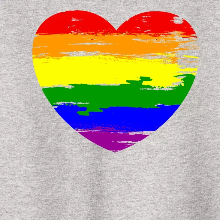 Pride Month Heart Distressed Toddler T-Shirt