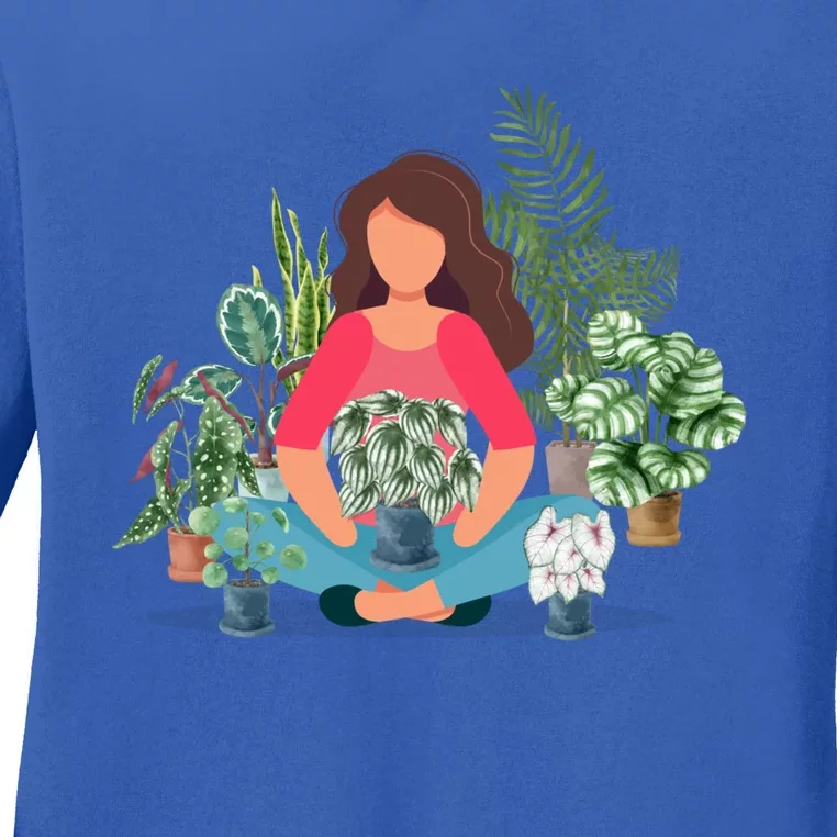 Plant Mom Houseplants Girl Plant Lover Gift Gardener Lady Great Gift Ladies Long Sleeve Shirt