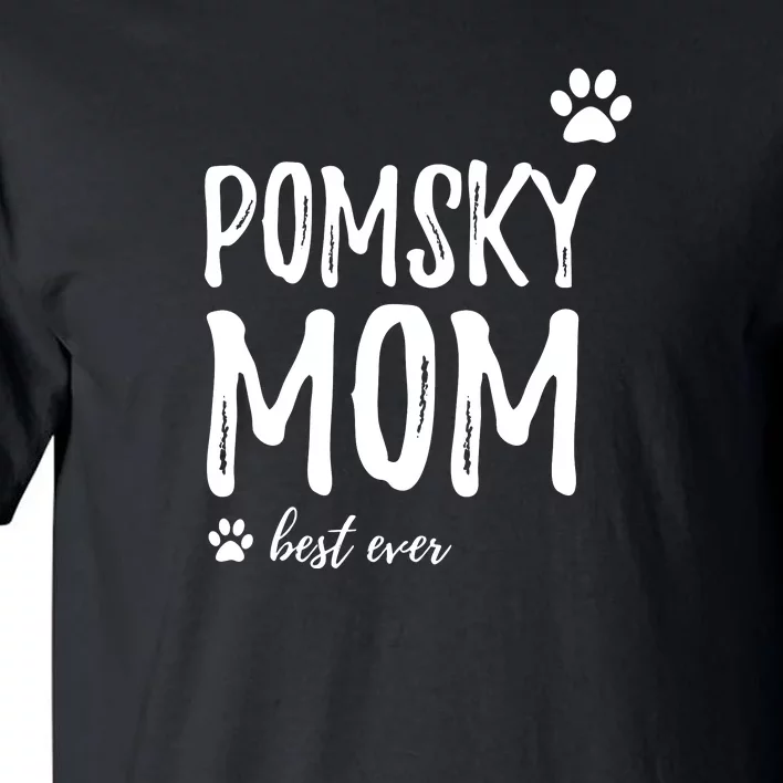 Pomsky Mom Hoodie Funny Pomsky Dog Mom Gift Tall T-Shirt