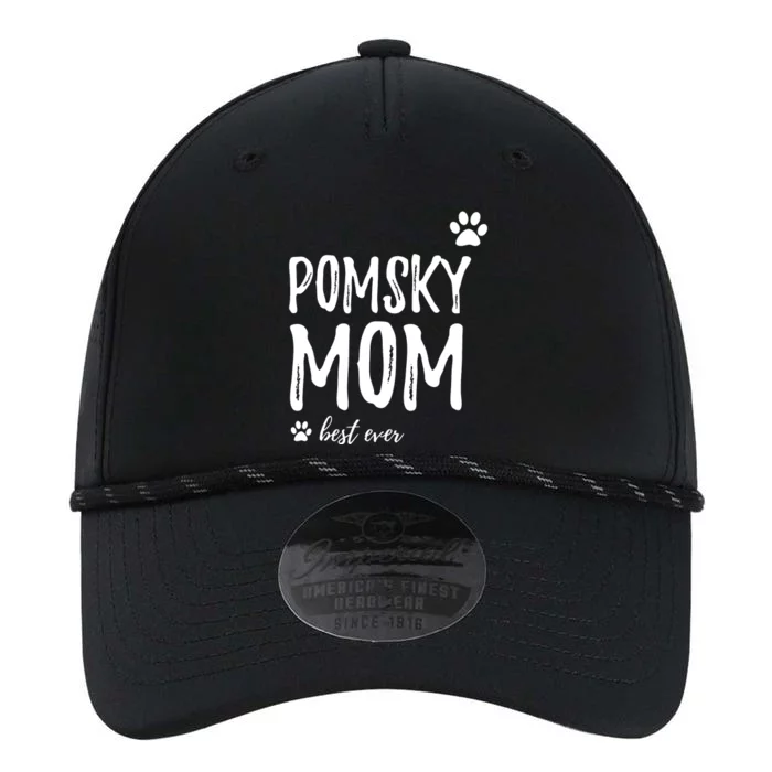 Pomsky Mom Hoodie Funny Pomsky Dog Mom Gift Performance The Dyno Cap