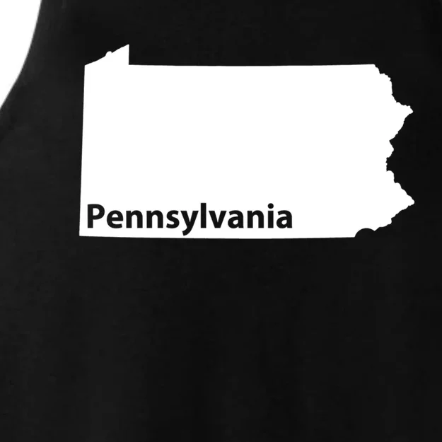 Pennsylvania Map Home State Pride Gift Cute Gift Ladies Tri-Blend Wicking Tank