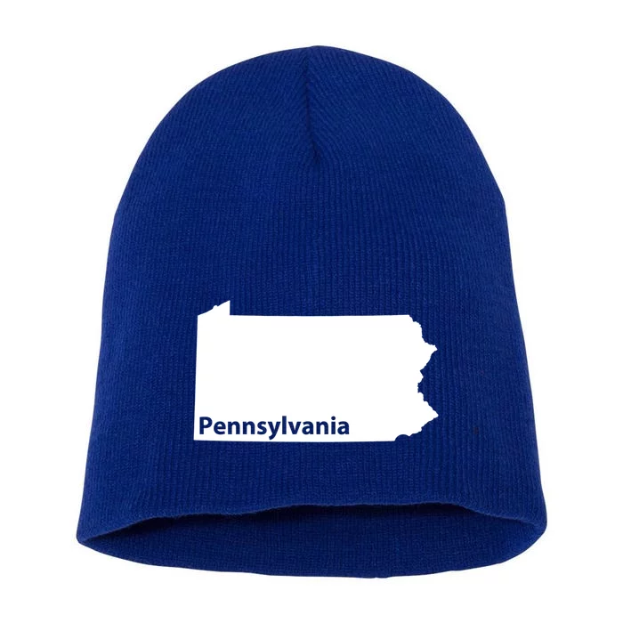 Pennsylvania Map Home State Pride Gift Cute Gift Short Acrylic Beanie