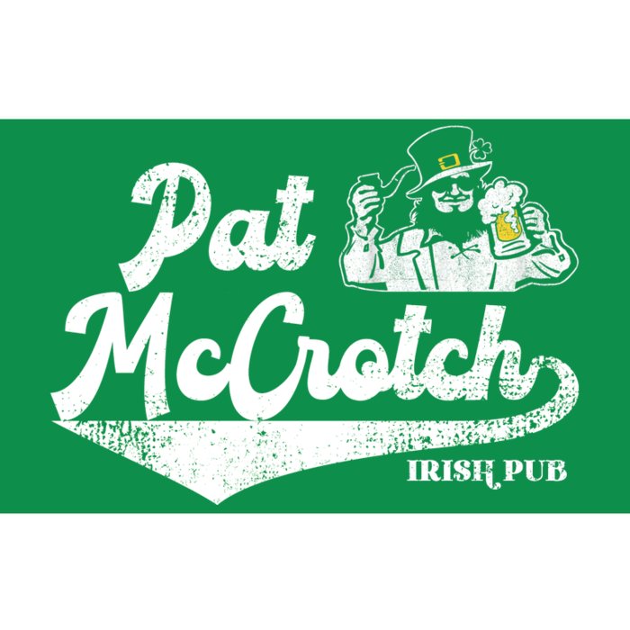 Pat McCrotch Irish Pub Leprechaun Funny St Patricks Day Bumper Sticker