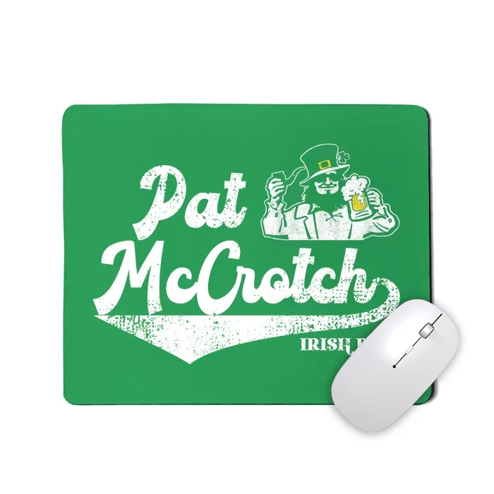 Pat McCrotch Irish Pub Leprechaun Funny St Patricks Day Mousepad