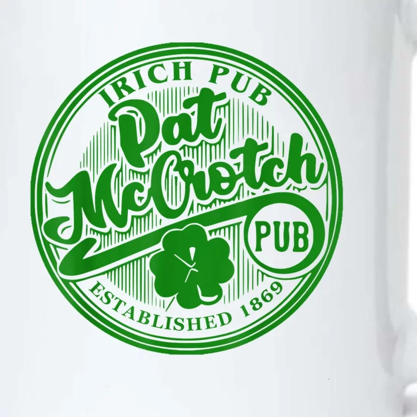 PAT McCROTCH Irish Pub Shamrock Funny St Patrick's Day Black Color Changing Mug