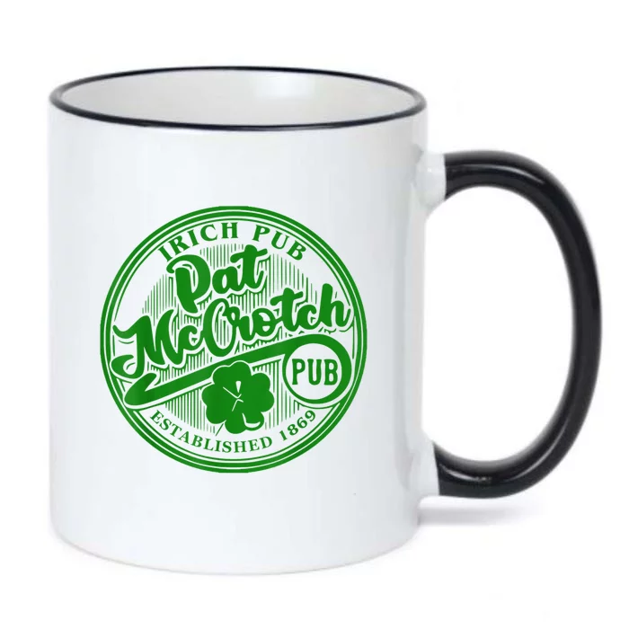 PAT McCROTCH Irish Pub Shamrock Funny St Patrick's Day Black Color Changing Mug