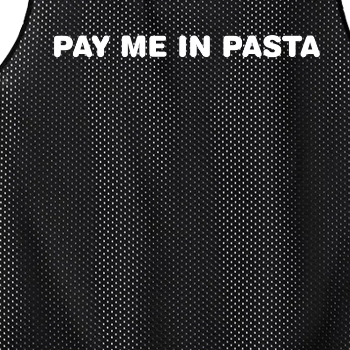 Pay Me In Pasta Mesh Reversible Basketball Jersey Tank