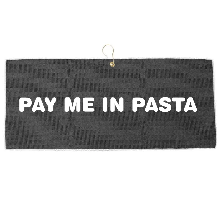 Pay Me In Pasta Large Microfiber Waffle Golf Towel