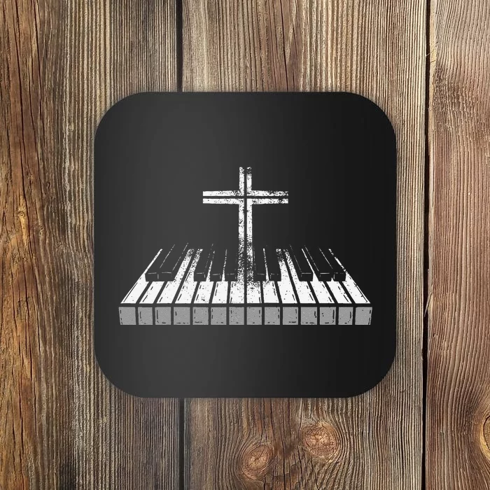 Piano Musician Instrumentalist Musical Christian Believer Coaster