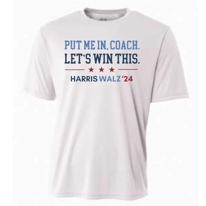 Put Me In Coach Let’S Win This Kamala Harris Walz Waltz 2024 Cooling Performance Crew T-Shirt