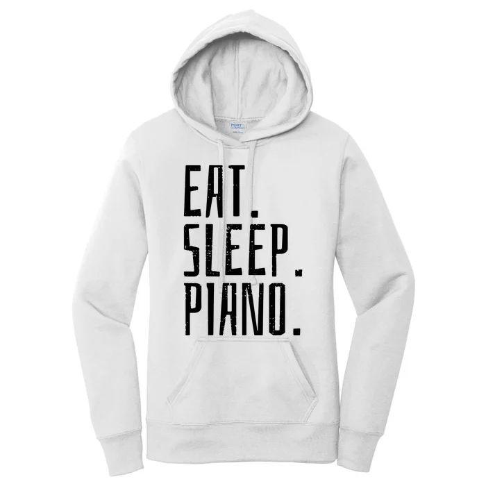 Piano Music Instrument Pianist Vintage Gift Women's Pullover Hoodie