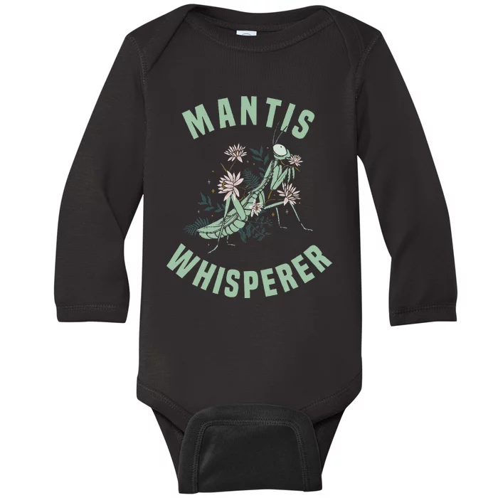 Praying Mantis Insect Lover Baby Long Sleeve Bodysuit