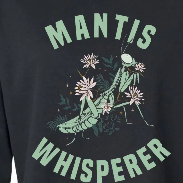 Praying Mantis Insect Lover Cropped Pullover Crew