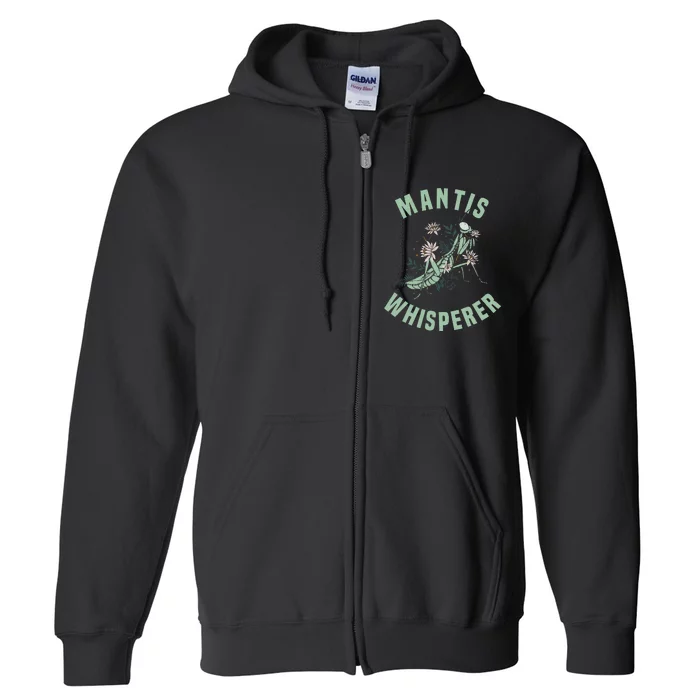 Praying Mantis Insect Lover Full Zip Hoodie