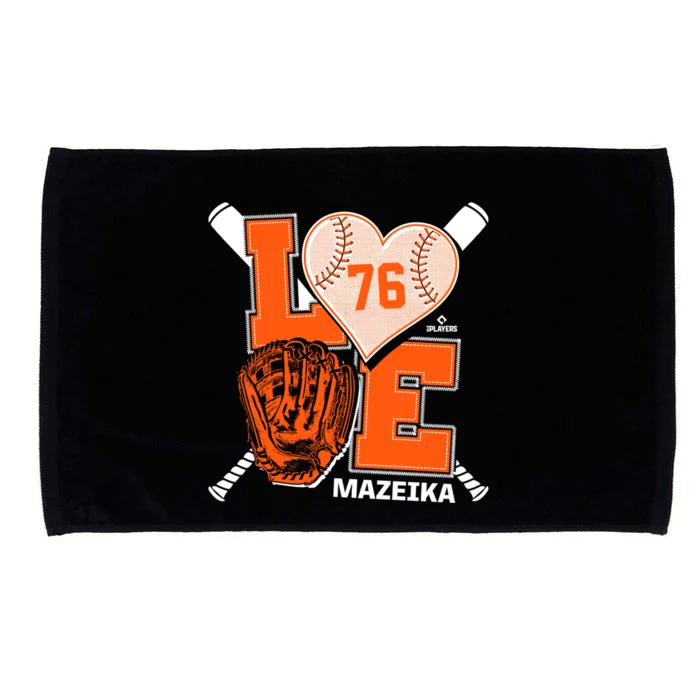 Patrick Mazeika Is Love New York Baseball Fan Valentines Day Great Gift Microfiber Hand Towel