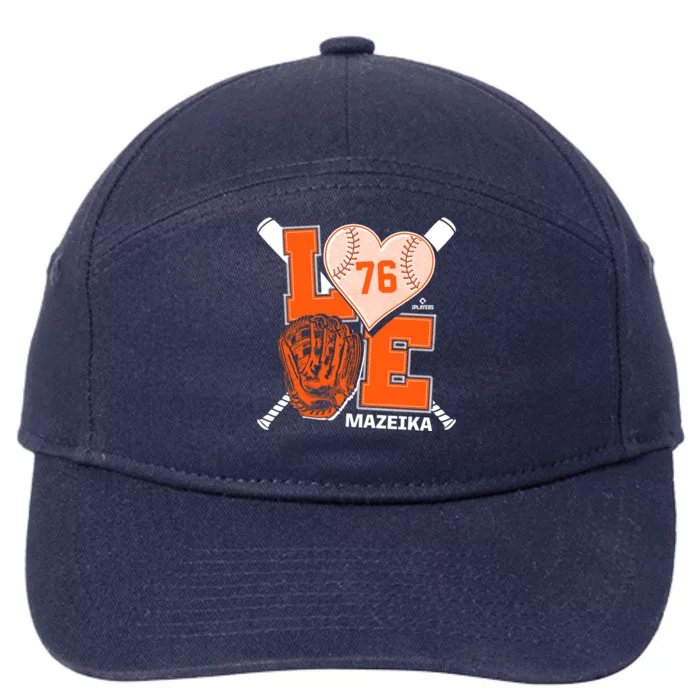 Patrick Mazeika Is Love New York Baseball Fan Valentines Day Great Gift 7-Panel Snapback Hat