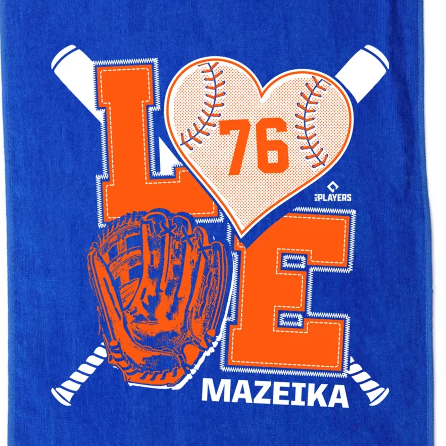 Patrick Mazeika Is Love New York Baseball Fan Valentines Day Great Gift Platinum Collection Golf Towel