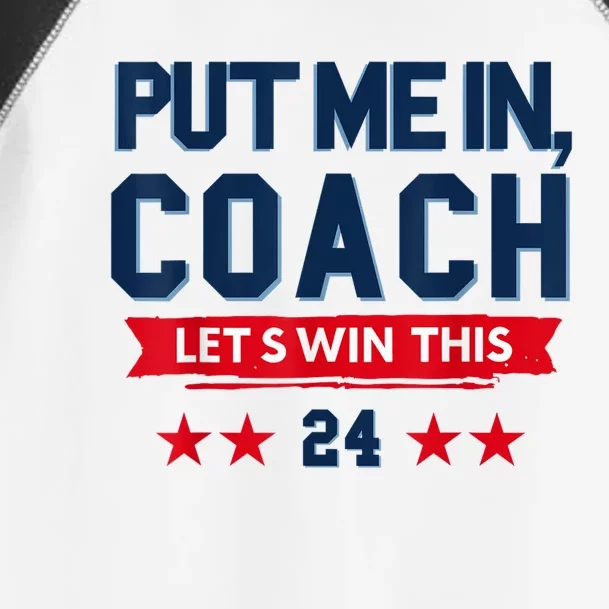 Put Me In Coach Let’S Win This Kamala Harris Walz Waltz 2024 Toddler Fine Jersey T-Shirt