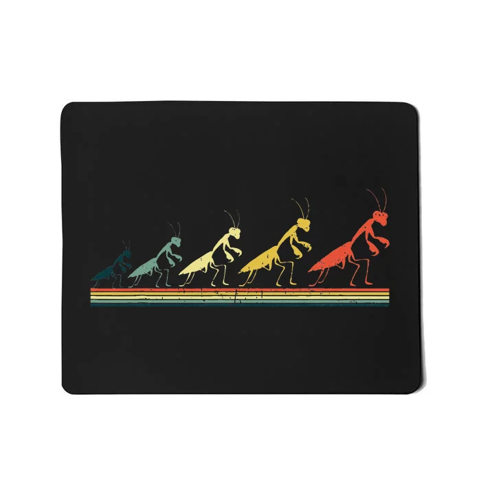 Praying Mantis Insects Bug Love Praying Mantis Retro Mousepad