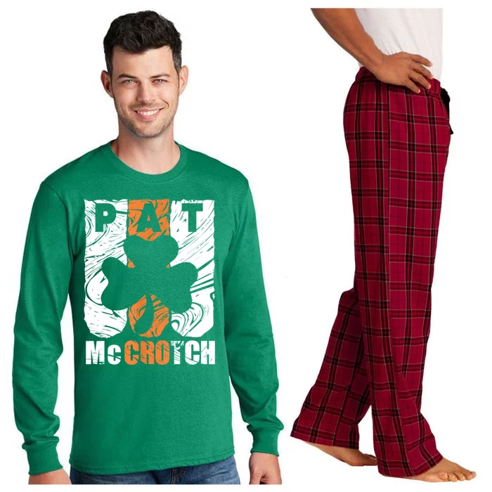 Pat McCrotch Irish Pub Leprechaun Funny St Patricks Day Long Sleeve Pajama Set