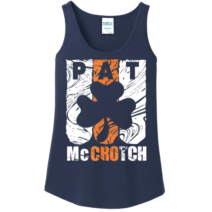 Pat McCrotch Irish Pub Leprechaun Funny St Patricks Day Ladies Essential Tank