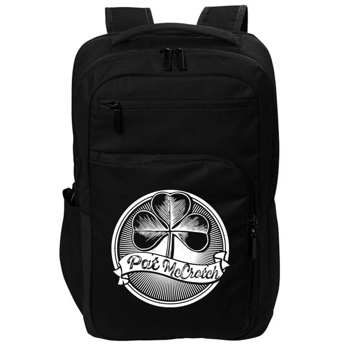 Pat McCrotch Irish Pub Leprechaun Funny St Patricks Day Impact Tech Backpack