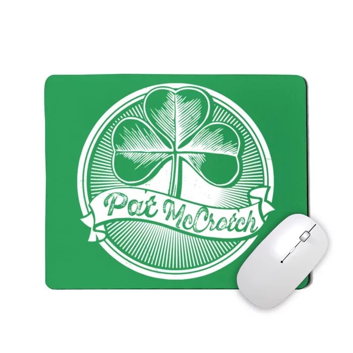 Pat McCrotch Irish Pub Leprechaun Funny St Patricks Day Mousepad