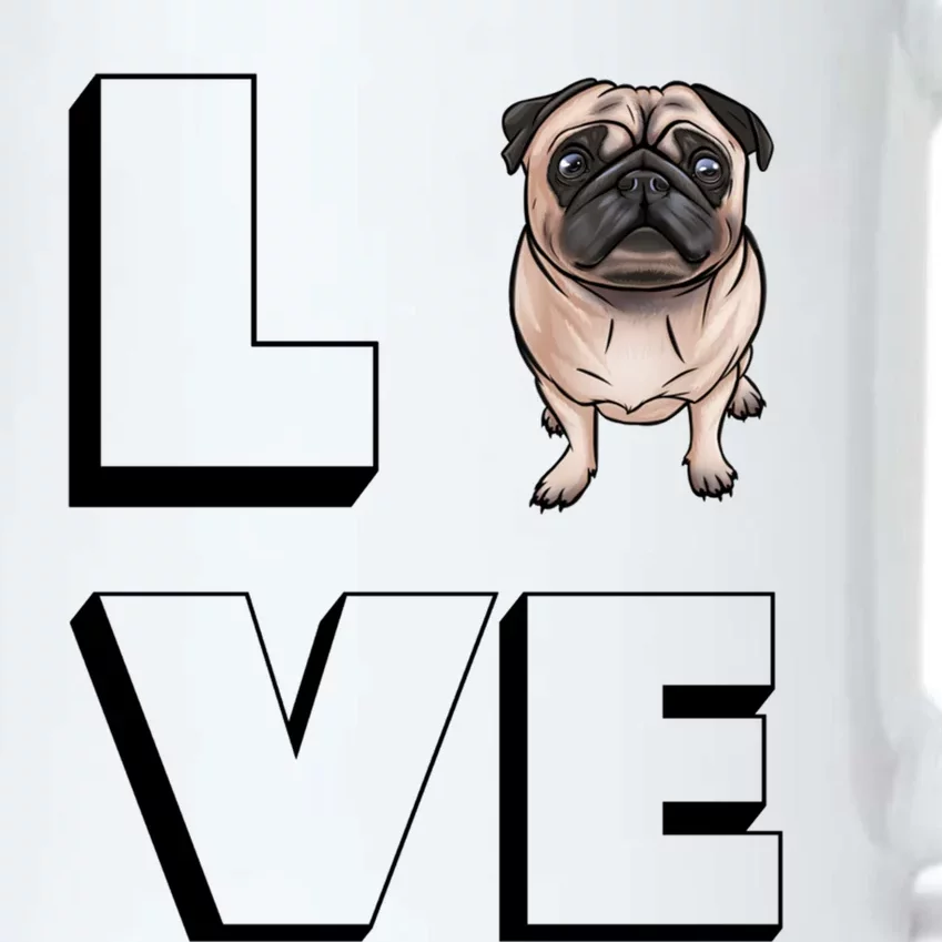 Pug Mama I Love My Pug Love Great Gift Black Color Changing Mug