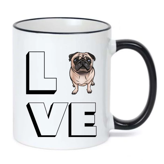 Pug Mama I Love My Pug Love Great Gift Black Color Changing Mug