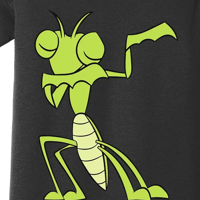 Praying Mantis Insect Grasshopper Dabbing Praying Mantis Baby Bodysuit