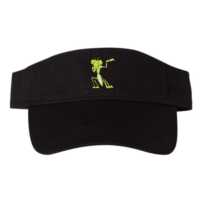 Praying Mantis Insect Grasshopper Dabbing Praying Mantis Valucap Bio-Washed Visor