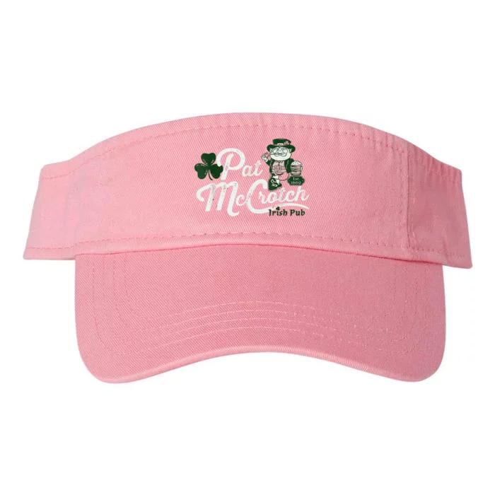 Pats Mccrotch Irish Pub Leprechaun Funny St Patricks Day Valucap Bio-Washed Visor