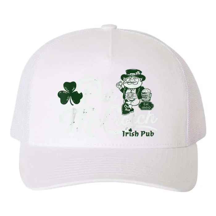 Pats Mccrotch Irish Pub Leprechaun Funny St Patricks Day Yupoong Adult 5-Panel Trucker Hat